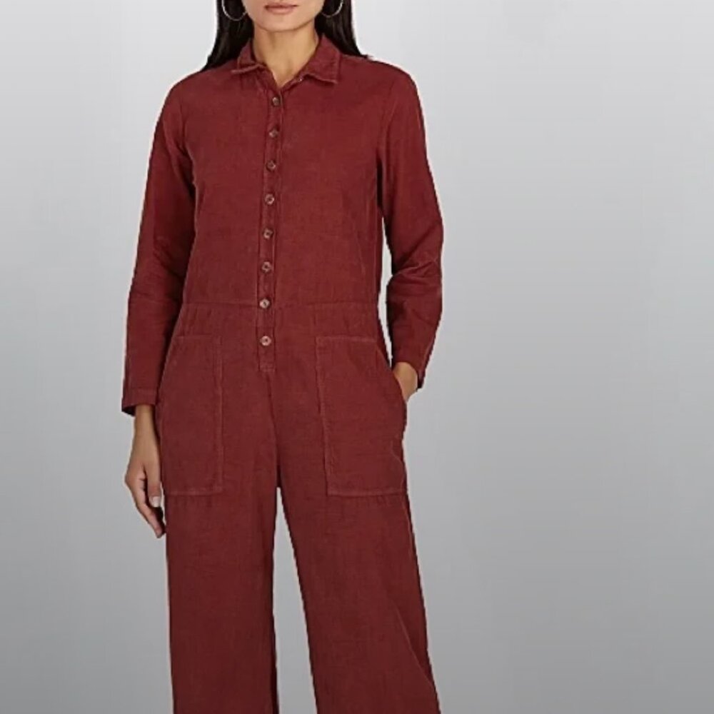 Delaney Navy Corduroy Jumpsuit